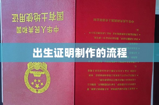 苍溪出生证明制作的流程