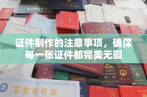 苍溪证件制作的注意事项，确保每一张证件都完美无瑕
