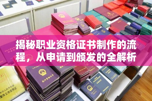 苍溪揭秘职业资格证书制作的流程，从申请到颁发的全解析